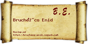 Bruchács Enid névjegykártya